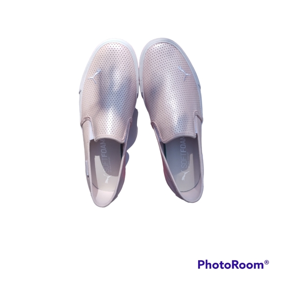 🆕PUMA|BARI SLIP-ON CAT SHIMMER|PINK 🩷 DOGWOOD - SIZE 9 🆕 - Picture 2 of 14
